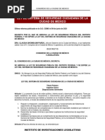 Ley Del Sistema de Seguridad Ciudadana de La CDMX