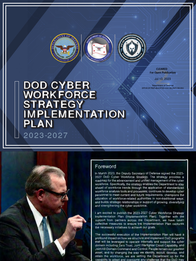 2023 2027 dod cyber workforce strategy implementation plan pdf