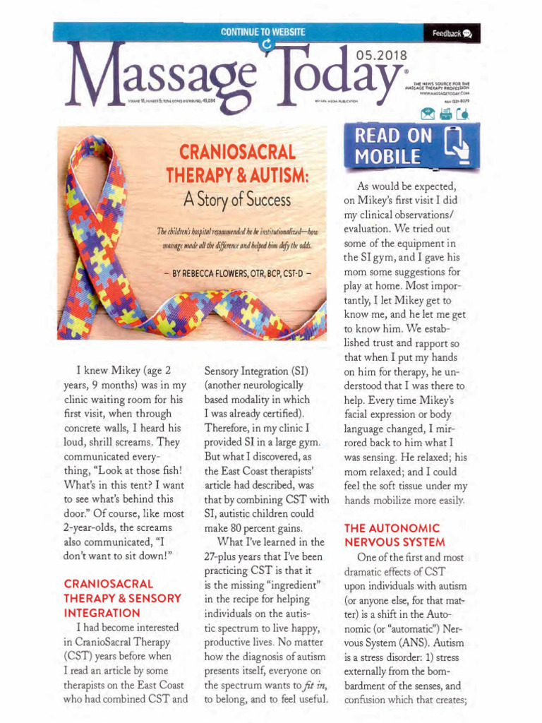 Autism Article Massage Today May 2018 SMALLER 1 PDF
