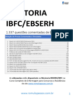 Caderno de Questoes Ebserh Ibfc 1337 Questoes