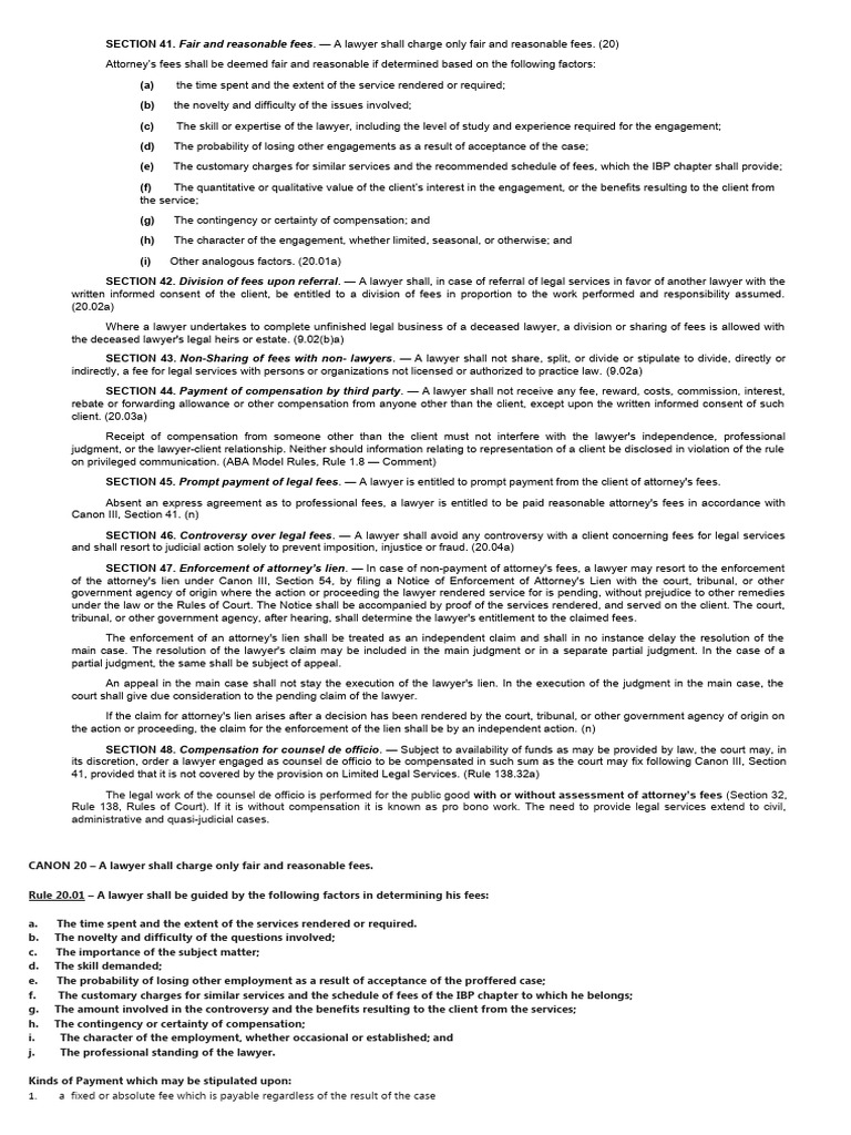 Fair and Reasonable Attorney Fees | PDF | Attorney's Fee | Lawyer