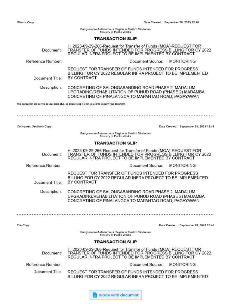 Transaction Receipt - 1695963698706 | PDF