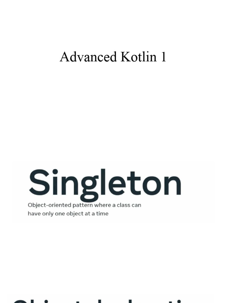 Advanced Kotlin 1 | PDF