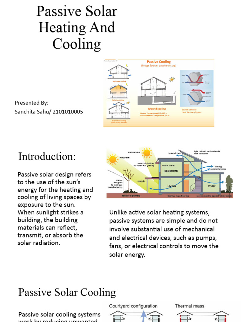 Passive Solar Heating and Cooling Guide | PDF | Solar Energy ...