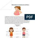 El Embarazo y La Maternidad en Los Adolescentes de México