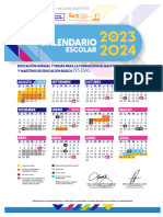 Calendario Escolar 2023 2024 ESCUELAS NORMALES