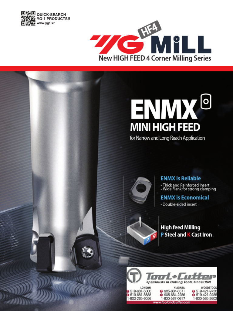 High Feed 4 Corner Milling Tools | PDF | Steel | Machining