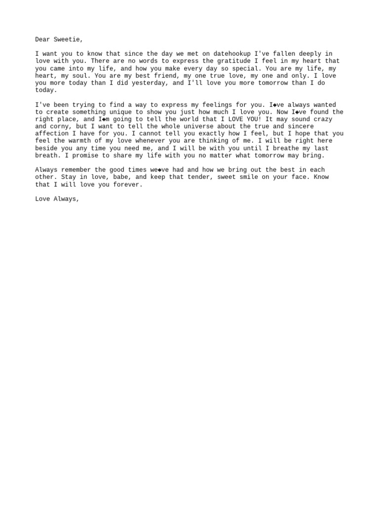 Expressing My Love | PDF
