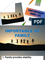 Contemporary Family Life