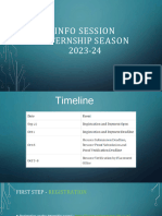 Internship Info Session