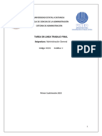 Administracion General Trabajo Final Uned