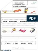 Comb A Comic Book A Candy Bar A Key: A: Read and Match The Words With Pictures