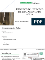 Aula Mod. - Proj. de Estações de Tratamento de Água (Sexta)