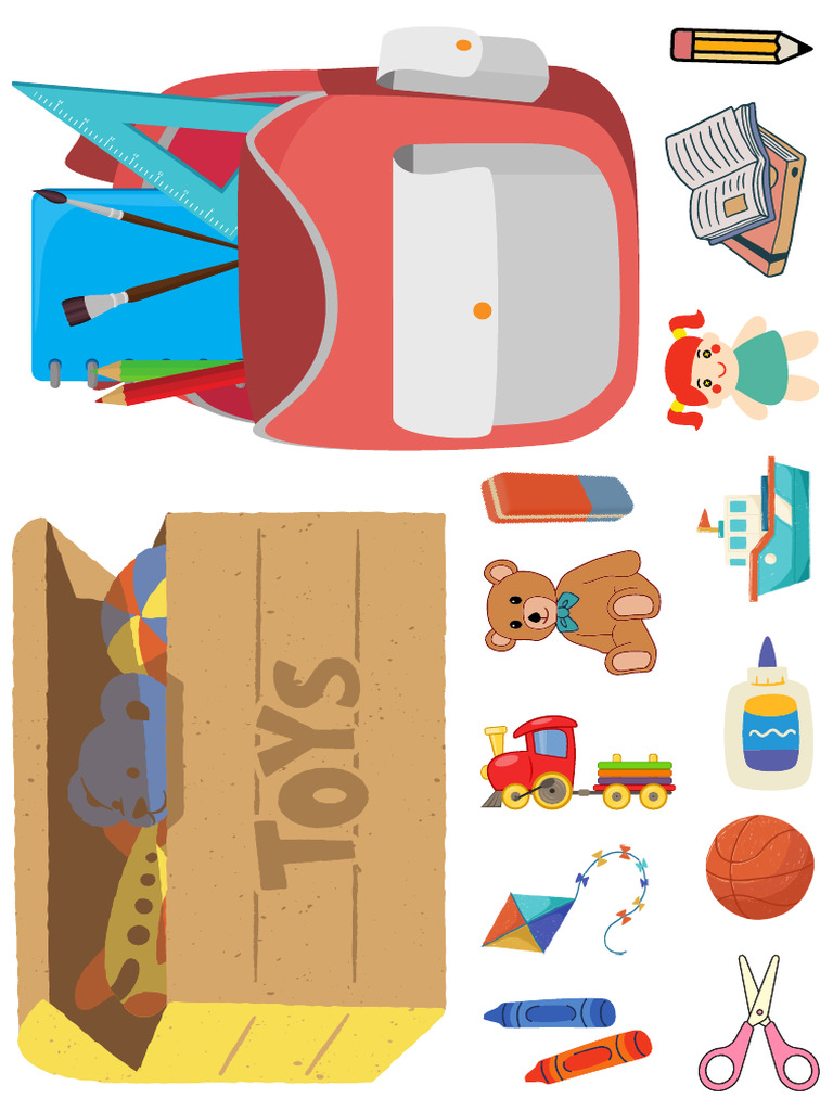 Toys Vs School Objects PDF
