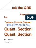 GRE Quantitative Section