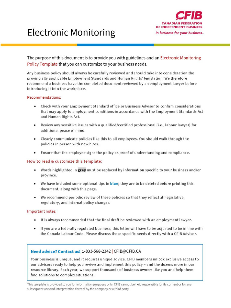 Ontario Electronic Monitoring Policy Guide | PDF | Surveillance ...