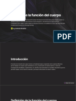 Estudio de La Funcion Del Cuerpo