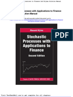 Stochastic Processes With Applications To Finance 2nd Kijima Solution Manual Full Download