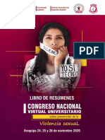 Libro Resumenes I Congreso Virtual Universitario Sobre Prevención de La Violencia Sexual - Corrección