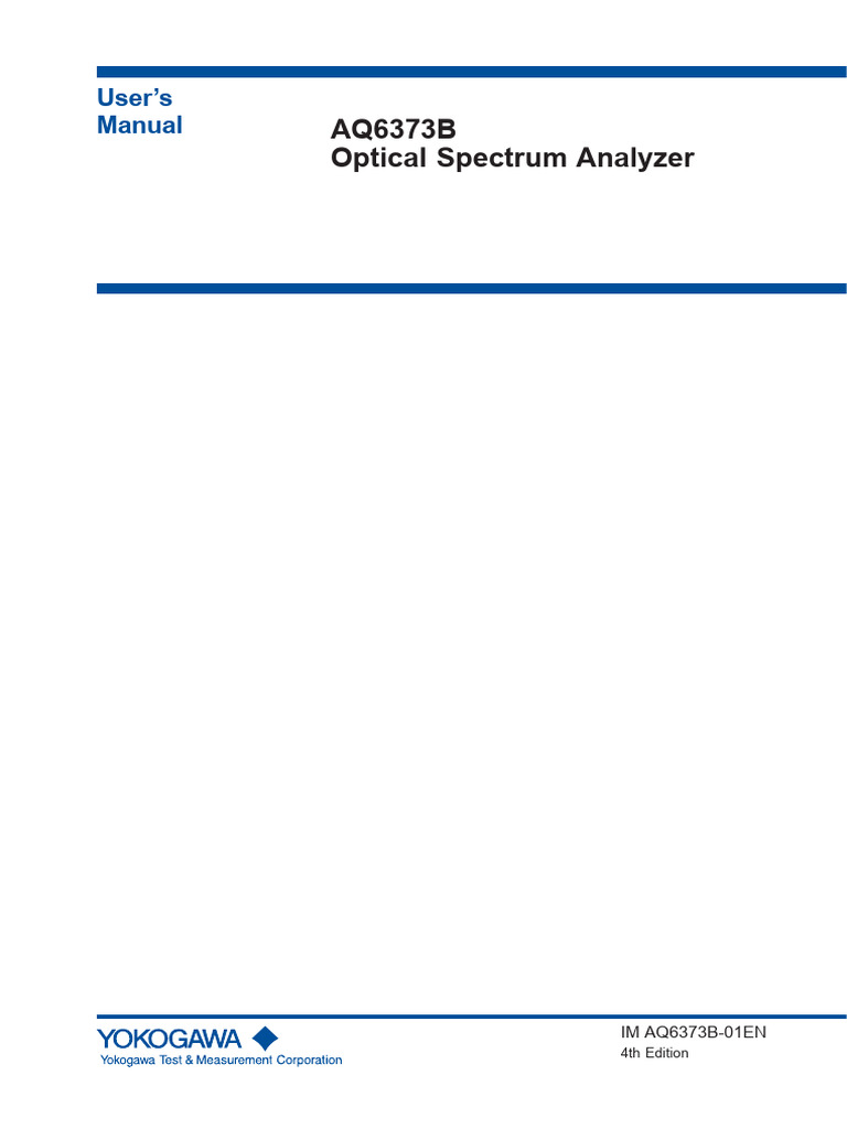 OSA Manual | PDF | Wavelength | Spectral Density