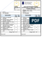 Pauta de Evaluación Tercero Octubre