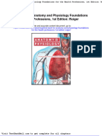 Test Bank For Anatomy and Physiology Foundations For The Health Professions 1st Edition Roiger Full Download