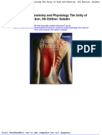 Test Bank For Anatomy and Physiology The Unity of Form and Function 5th Edition Saladin Full Download