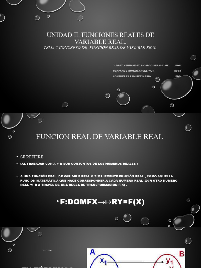 Concepto de Funcion Real de Variable Real 2.2 | PDF | Función ...