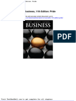 Test Bank For Business 11th Edition Pride Full Download