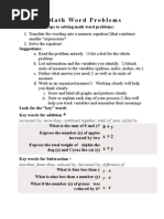 Solving Math Word Problems