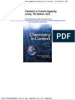 Test Bank For Chemistry in Context Applying Chemistry To Society 7th Edition Acs Full Download