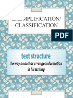 Exemplification and Classification