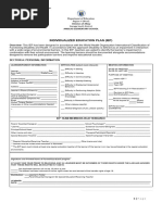 Individualized Education Plan Annex 6