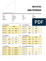 Jadwal Pertandingan Unipa