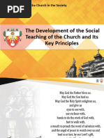 The Development of The Social Teaching of The Church and Its Key Principles