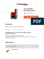 Original Prusa Sl1s Speed Printable Parts