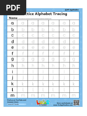 122 Free Printable Worksheets for Kids Practice Alphabet Tracing Small Letters 1 Practice Alphabet Tracing Small Letters 1