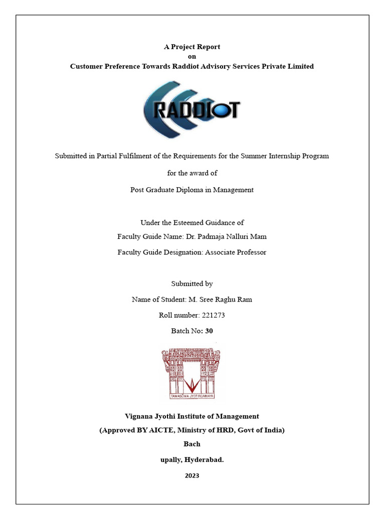 SIP Final Project | PDF