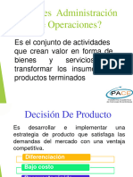 Operaciones, Primer Parcial