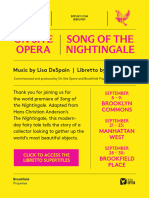 Song of The Nightingale On Site Opera: Music by Lisa Despain - Libretto by Melisa Tien