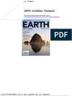 Test Bank For Earth 1st Edition Thompson Full Download