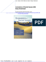 Test Bank For Economics of Social Issues 20th Edition Ansel Sharp Download Full Download