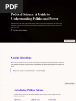 Political Science A Guide To Understanding Politics and Power