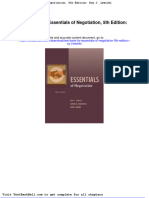 Test Bank For Essentials of Negotiation 5th Edition Roy J Lewicki Full Download