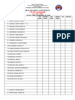 ORAL Reading Assement-Template