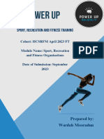 Sport, Recreation and Fitness Training