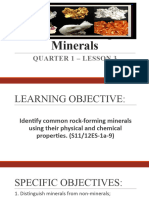 q1 Lesson 3 Rock Forming Minerals