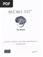 MCMI-IV Test: Assessment and Questions | PDF | Thought | Mind