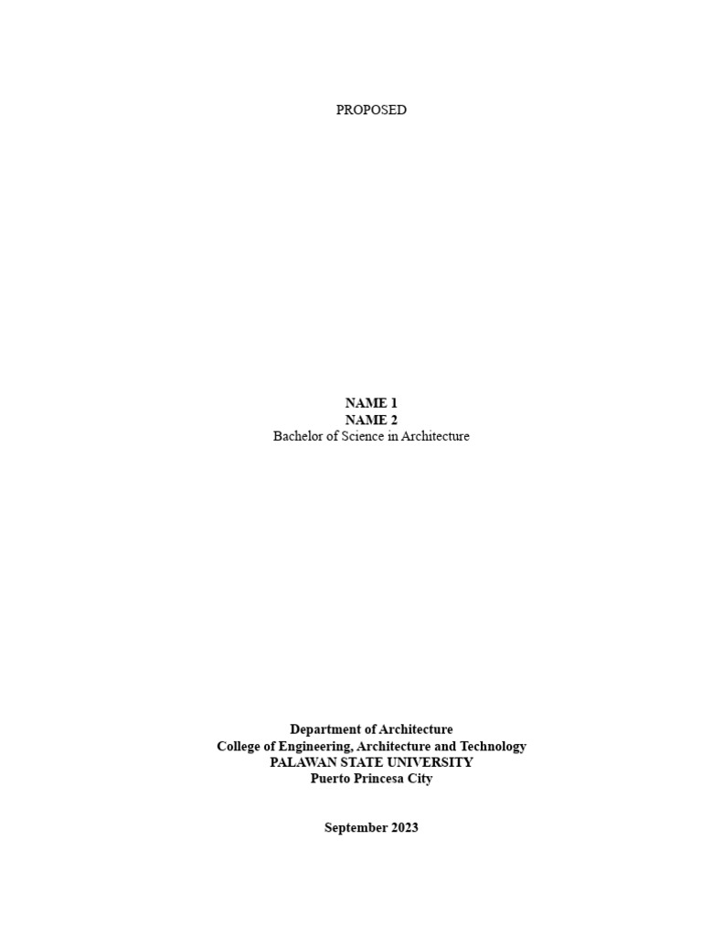 Thesis Paper Template | PDF