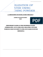 Dokumen - Tips Cbse Xii Chemistry Project Sterilization of Water Using Bleaching Powder